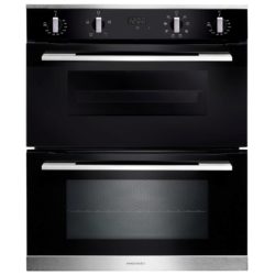 Rangemaster RMB7248BL/SS 11218 72cm Built Under 4/8 Function Double Oven in Black and Stainless Steel